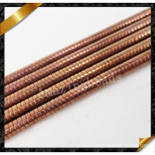 Antique Brass Cobre Rondelle Beads, Disco de cobre Heishi Gemstone Beads Jóias (GB0132)